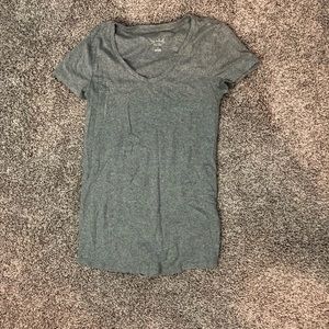 Gray maternity tee